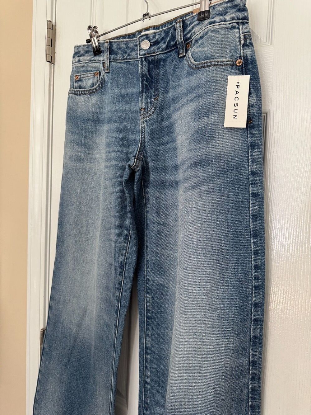 PacSun Casey Jeans Low Rise Baggy Size 25 Womens Med Wash NWT Y2K Wide Leg - Picture 6 of 10